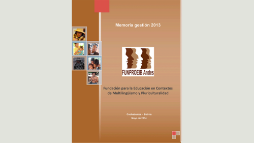 Memoria institucional 2013