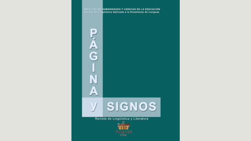 Página y Signos. Revista lingüística y de literatura No 16