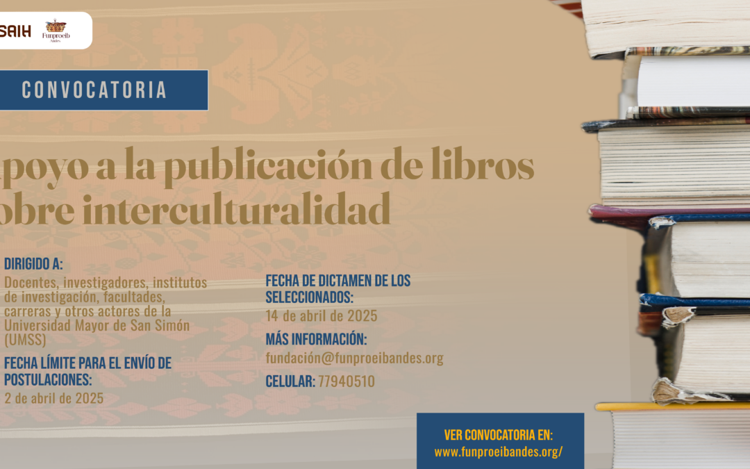 Convocatoria  de apoyo a la publicación de libros sobre interculturalidad
